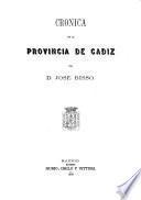 Cronica de la provincia de Cadiz
