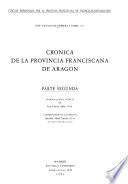 Cronica de la Provincia Franciscana de Aragon