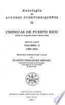 Crónicas de Puerto Rico desde la conquista hasta nuestros días
