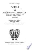 Crónicas y artículos sobre teatro, IV