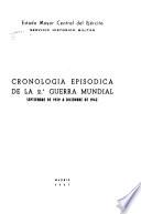 Cronología Episódica de la 2.a Guerra Mundial