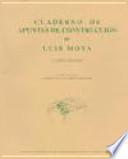 Cuaderno de apuntes de construcción de Luis Moya