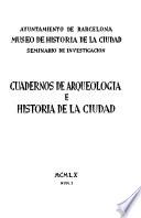 Cuadernos de arqueología e historia de la Ciudad