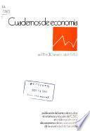 Cuadernos de economía : revista del Consejo Superior de Investigaciones Cientificas en colaboracion con el Departamento de Teoria Economica de la Universidad de Barcelona