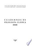 Cuadernos de filología clásica