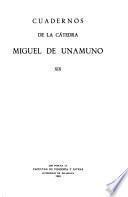 Cuadernos de la Cátedra Miguel de Unamuno