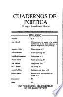 Cuadernos de poética