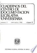 Cuadernos del Centro de Documentación Legislativa Universitaria