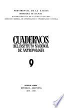 Cuadernos del Instituto Nacional de Antropología