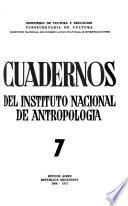 Cuadernos del Instituto Nacional de Antropología