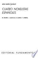 Cuatro novelistas españoles