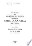 Cuentas de Gonzalo de Baeza
