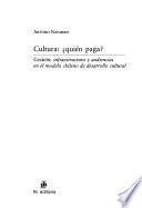 Cultura: quién paga?
