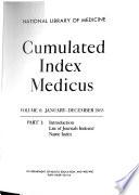 Cumulated Index Medicus