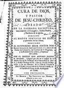 Cura de Dios y pastor de Jesu-Christo