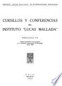 Cursillos y conferencias del Instituto Lucas Mallada.