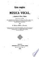Curso completo de Musica vocal y Elementos de Piano y Organo