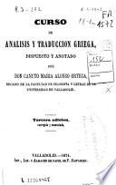 Curso de análisis y traducción griega