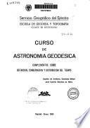 Curso de astronomía geodésica
