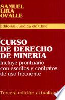 Curso de derecho de minería