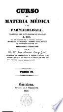 Curso de materia médica ó de farmacologia...