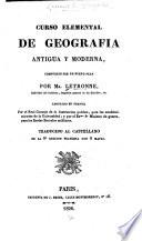 Curso elemental de geografia antigua y moderna
