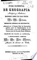 Curso elemental de geografía antigua y moderna