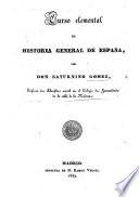 Curso elemental de historia general de España