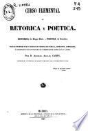 Curso elemental de retórica y poética