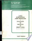 Curso Internacional Sobre Preparacion y Evaluacion de Proyectos de Credito Rural