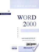Curso rápido de Microsoft Word 2000