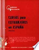 Cursos para extranjeros en España 1982-1983