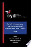 Czech Yearbook of International Law - The Role of Governmental and Non-governmental Organizations in the 21st Century - 2014