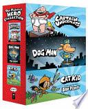 Dav Pilkey's Hero Collection (Captain Underpants #1, Dog Man #1, Cat Kid Comic Club #1)