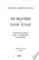 De Beatriz a Don Juan