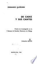 De Cadiz y sus cantes