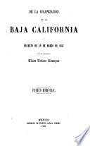 De la colonización de la Baja California