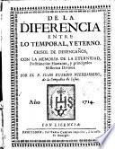 De la diferencia entre lo temporal, y eterno