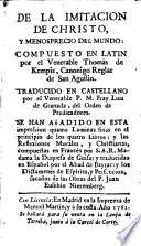 De la Imitación de Christo