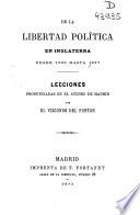De la libertad política en Inglaterra: Desde 1689 hasta 1837