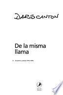 De la misma llama: De plomo y poesía (1972-1979)
