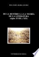 De la retórica a la teoría de la literatura