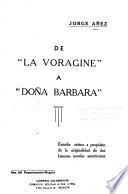 De La voragine a Dona Barbara