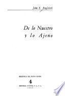 De lo nuestro y lo ajeno