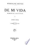De mi vida, memorias políticas