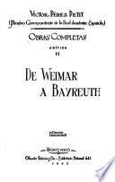 De Weimar a Bayreuth