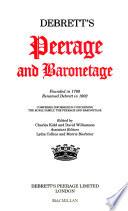 Debrett's Peerage and Baronetage