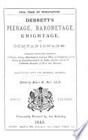 Debrett's Peerage, Baronetage, Knightage and Companionage