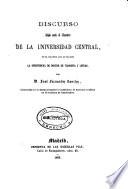Decadencia del Imperio Romano, causas principales que la determinan ... :Discurso leído ante el claustro de la Universidad Central ...