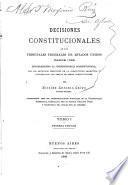 Decisiones constitucionales de los tribunales federales de Estados Unidos desde 1789 estableciendo la jurisprudencia constitucional